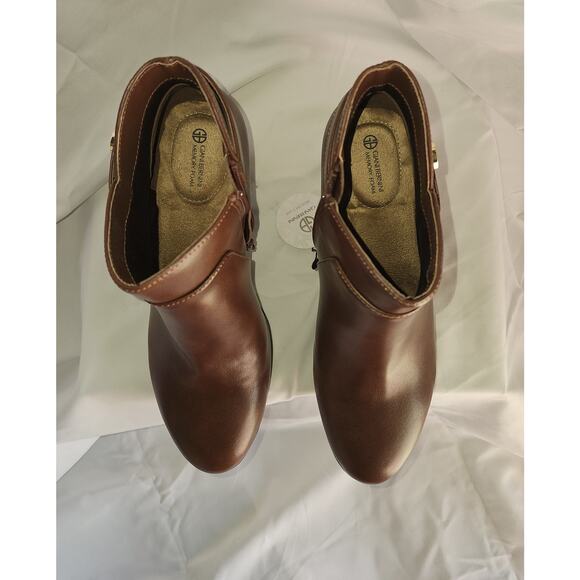 Giani Bernini Women's Artemyss Memory Foam Block Heel Dress Booties - Mocha - Picture 5 of 7